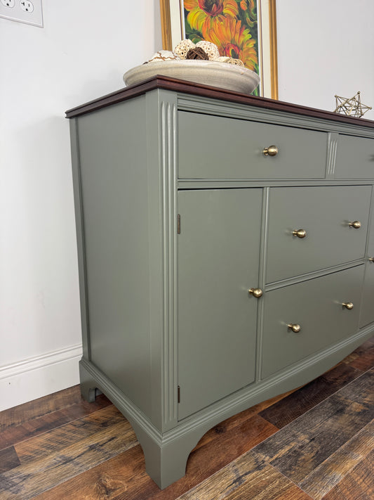 Elegant Sage Green Sideboard/Buffet