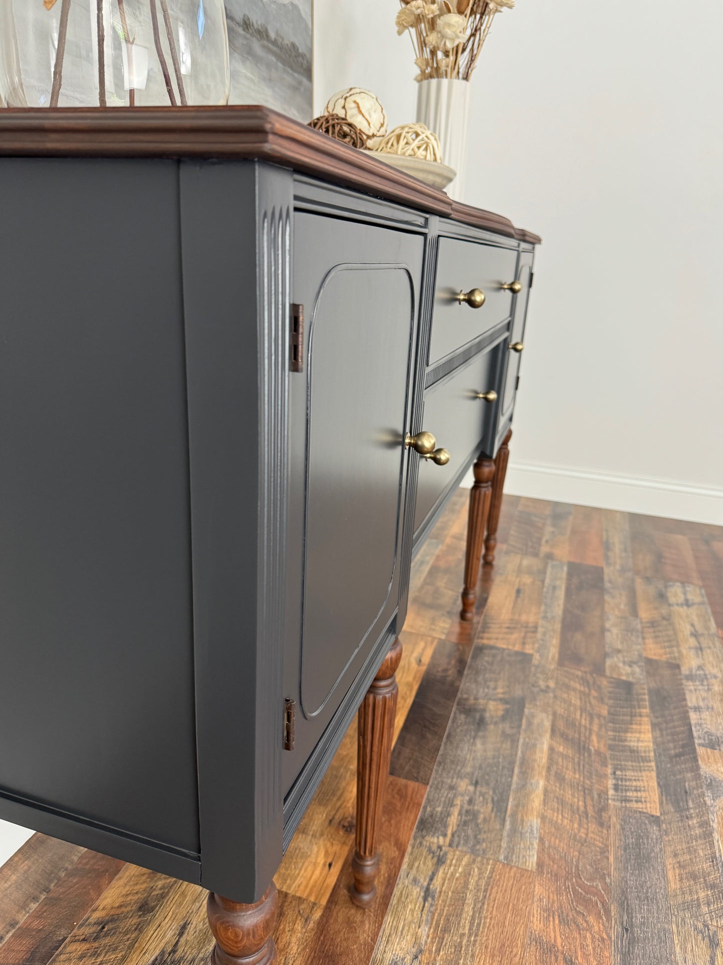 Antique Mahogany Victorian Sideboard, Buffet