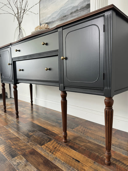 Antique Mahogany Victorian Sideboard, Buffet