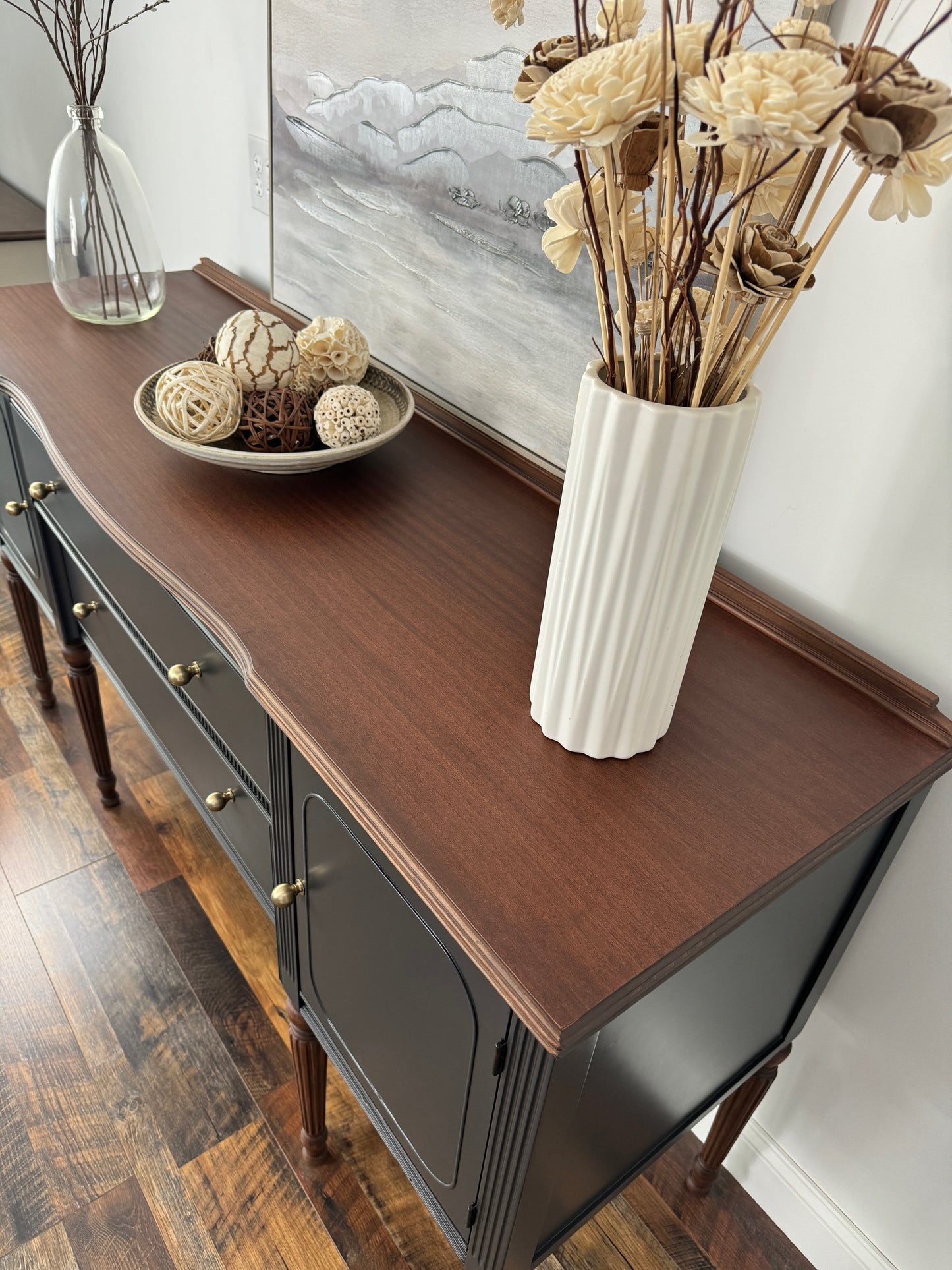 Antique Mahogany Victorian Sideboard, Buffet