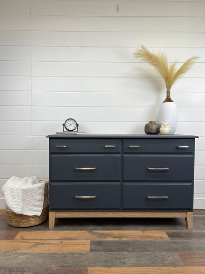 Mid Century Dresser with Oak Base