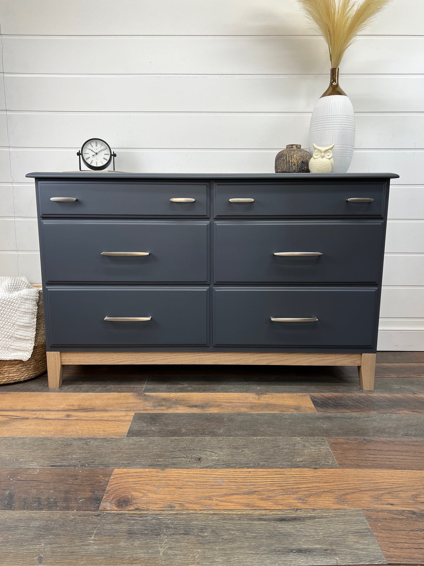 Mid Century Dresser with Oak Base