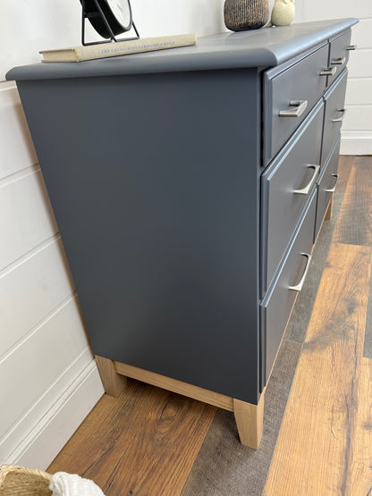 Mid Century Dresser with Oak Base