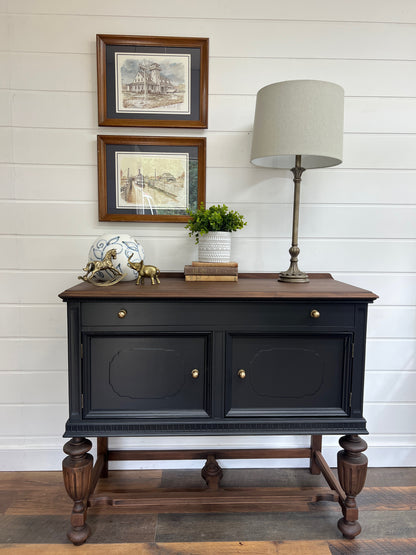 Antique Jacobean Style Sideboard Console Table